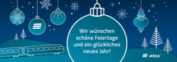 Weihnachtsgruß an alle alex-Fahrgäste