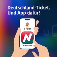 Jetzt im APP-Store: Mit NETINERA-Tickets in nur zwei Klicks zum Deutschland-Ticket