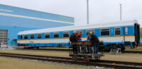 Draisinefahrten zum Tag der offenen Tür in Schwandorf im Werk der Länderbahn