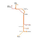Auf diesem Bild sehen Sie den Linienplan der S-Bahn-Linien S3, S5 und S5x, wie sie ab Dezember 2026 realisiert werden.