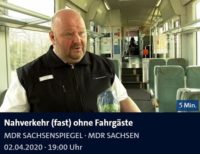 Die Länderbahn im MDR Sachsenspiegel vom 02.04.2020
