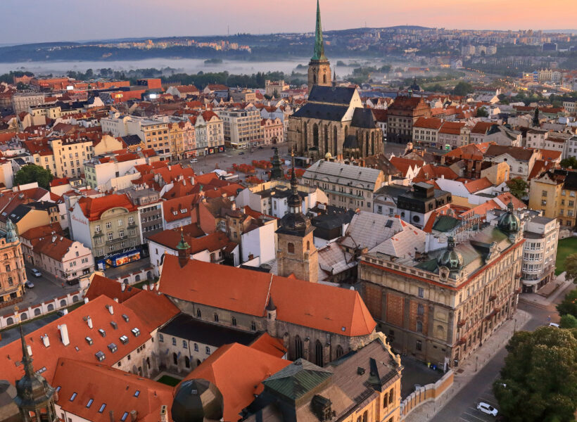 Panorama von Pilsen