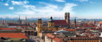 Muenchen mit dem Alpenpanorama