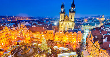 Weihnachtsmarkt auf dem Altstädter Ring in Prag