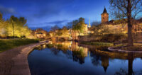 Mill Race at night