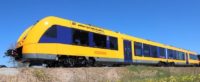 Auf dem Bild sieht man die oberpfalzbahn LINT 41.