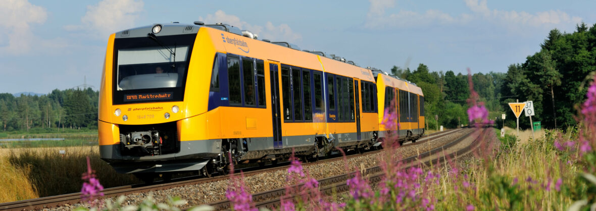 Die Oberpfalzbahn im Naabtal unterwegs
