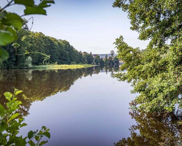 Flusslauf der Naab bei Schwandorf