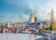 Panoramabild der Stadt Dresden