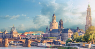 Panoramabild der Stadt Dresden