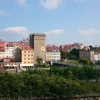 Blick über Neiße in Richtung Zgorzelec