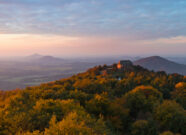 Sonnenuntergang im Zittauer Gebirge