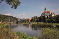 Decin - Ansicht über die Elbe