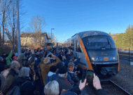 Viel Andrang bei der trilex Zugtaufe in Sohland a d Spree Foto Die Laenderbahn Gmb H DLB Maria Petroschke