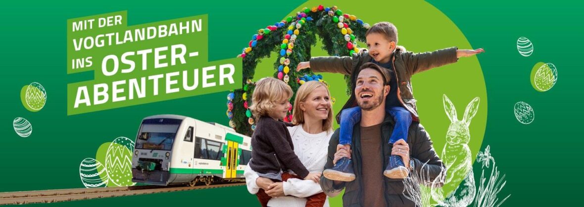 Titelbild Osterkampagne 2025 Vogtlandbahn