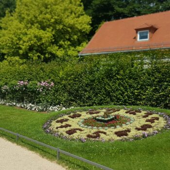 Blumenuhr im Greizer Park