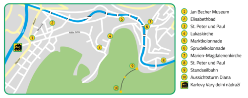 Stadtplan Karlsbad