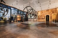 Innenansicht der Fabrik der Fäden in Plauen