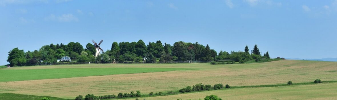 Syrau Landschaft mit Windmühle