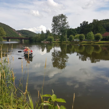 Kanufahrt auf der Weißen Elster