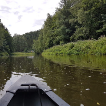 Ausflug mit dem Kanu auf der Weißen Elster