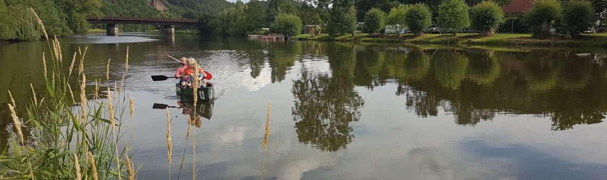 Kanufahrt auf der Weißen Elster