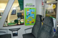 Hier sieht man die Kinderspielecke in der Vogtlandbahn von innen.