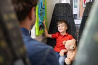 Die Kinderspielecke in der Vogtlandbahn