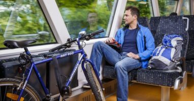 Fahrrad im Zug der vogtlandbahn