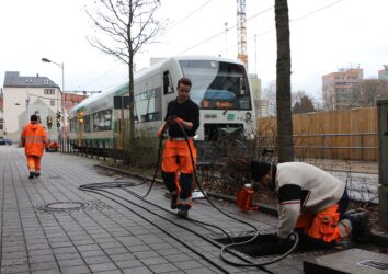 Eröffnung der Leittechnik im Dreischienengleis in Zwickau