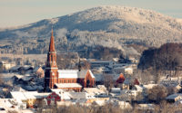 Die Stadt Zwiesel im Winter