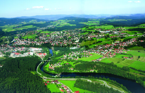 Luftbild von Regen