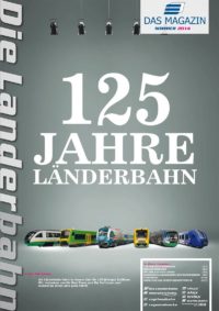 Titelseite des Kundenmagazins der Länderbahn im Sommer 2014