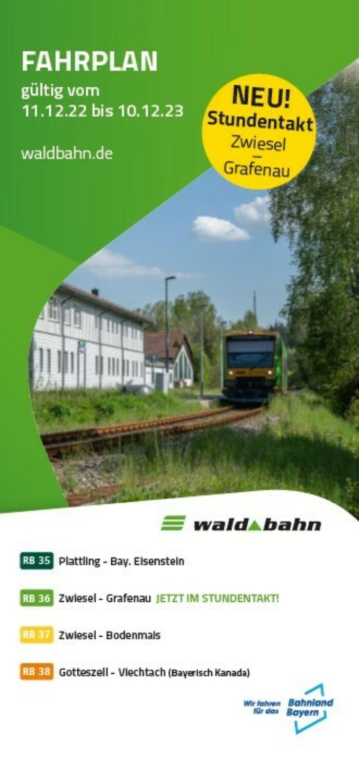 Fahrplan waldbahn bis 9. Dezember 2023