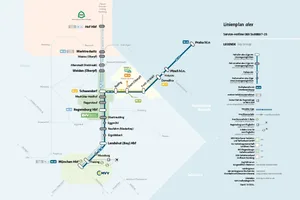 Die Grafik zeigt das Streckennetz der alex-Züge. Die Hauptstrecke verläuft von München Hbf über Freising, Moosburg, Landshut (Bay) Hbf, Ergoldsbach, Neufahrn (Niederbay), Eggmühl, Obertraubling, Regensburg, Regenstauf, Maxhütte-Haidhof, Schwandorf, Roding, Cham (Oberpf), Furth im Wald, Domažlice, Holýšov, Plzeň hl.n. bis nach Praha hl.n. (Hbf). Eine Abzweigung führt von Schwandorf über Weiden (Oberpf), Altenstadt (Waldnaab), Windischeschenbach, Wiesau (Oberpf) nach Marktredwitz und weiter bis Hof Hbf.