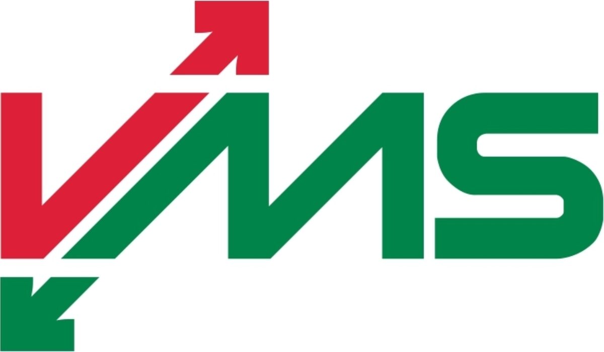 Auf dem Bild sieht man das grün-rote Logo des VMS.