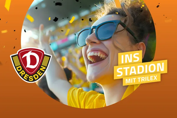 Auf dem Bild ist ein jubelnder Fan mit Sonnenbrille im Stadion zu sehen.