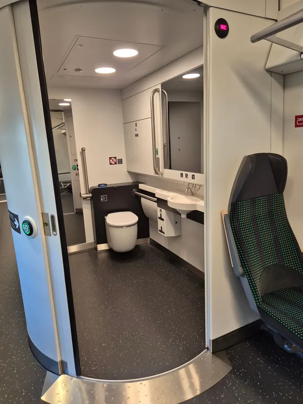 Toilette im Mireo.