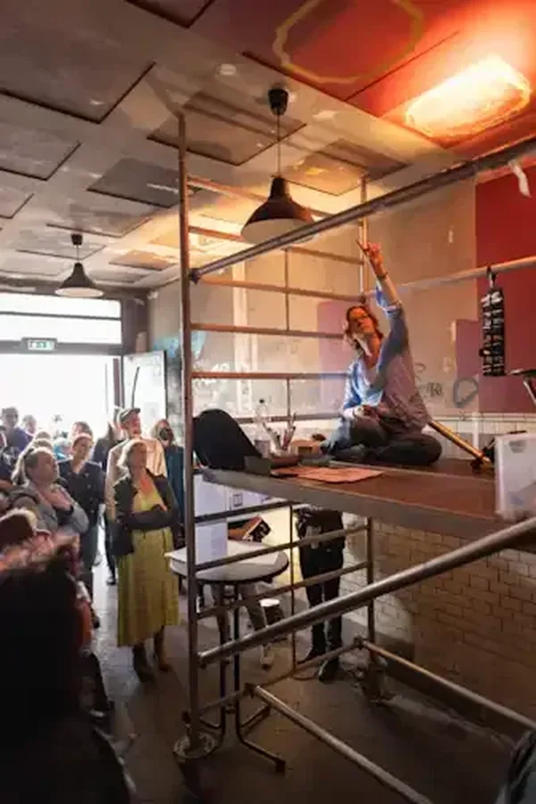 Live-Restaurierung in Leipzig