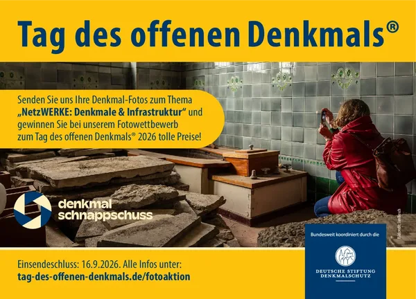 Anzeige zum Fotowettbewerb zum Tag des offenen Denkmals®