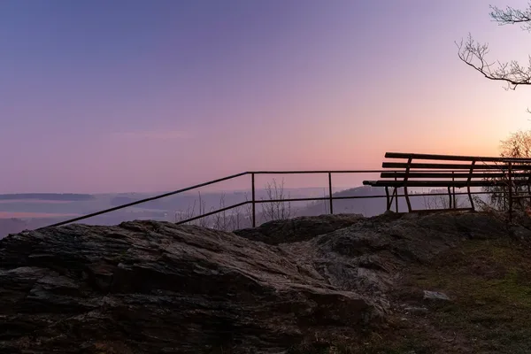 Das Bild zeigt einen schönen Blick vom Kriebelstein.