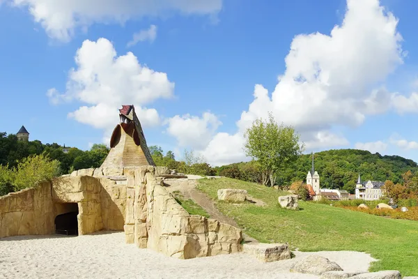 Das Bild zeigt in Gera den Hofwiesenpark.