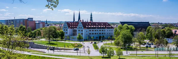 Das Bild zeigt eine Stadtansicht Zwickaus.