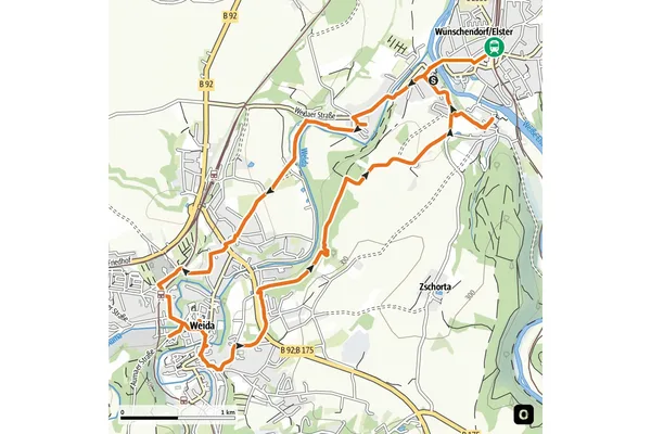 Minimap Kulturweg der Vögte