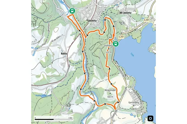 Minimap Wanderung durch das Elster- und Triebtal