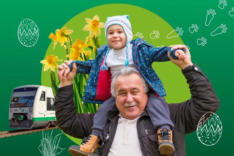 Zu Ostern mit der Vogtlandbahn unterwegs und die Ziele des Osterpfades entdecken.