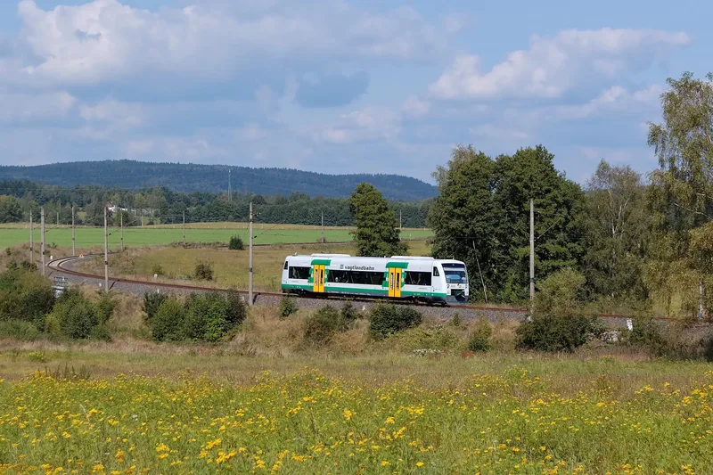 Regio-Shuttle der vogtlandbahn auf der Linie RB 2