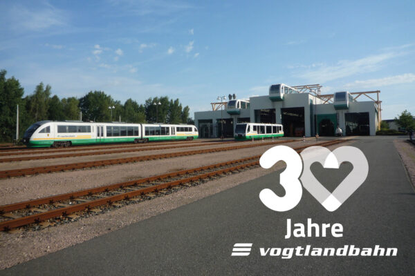 Betriebswerk in Neumark mit Desiro und Regio-Sprinter