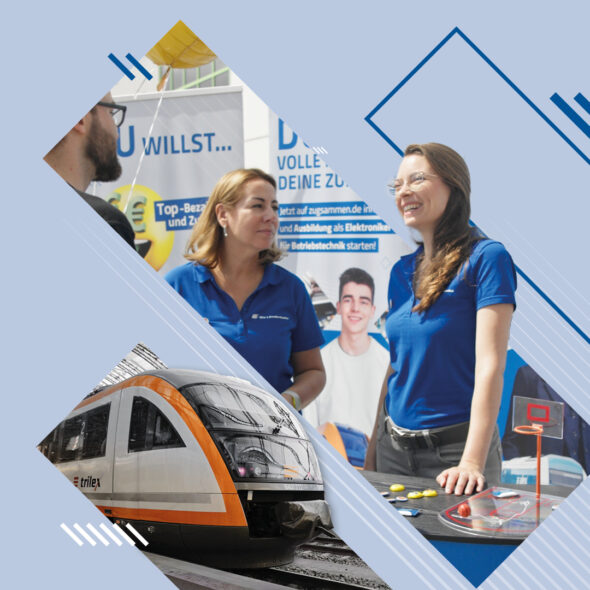 Recruiting messestand mit trilex