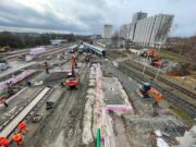 Auf diesem Bild sehen Sie die aktuellen Umbauarbeiten am Standort Neumark.